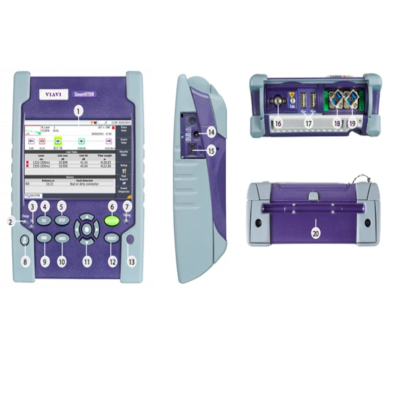 JDSU VIAVI Handheld SmartOTDR E100AS SM OTDR