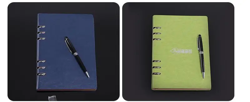 

PF21--Office stationery a5 loose-leaf notebook set business creative pu imitation leather notepad