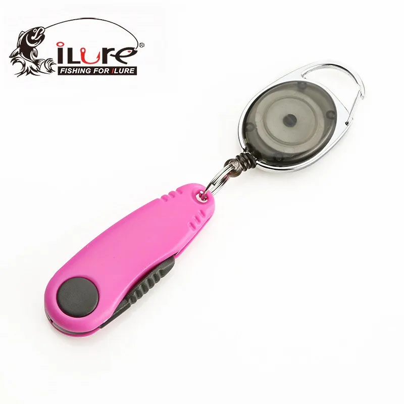 

iLure Foldable Fishing Scissors ABS handle with Lanyard Portable Stainless steel Fly Fishing Capped Line Cutter Scissors