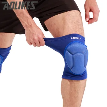 

AOLIKES Thickening Football Volleyball Extreme Sports knee pads brace support Protect Cycling Knee Protector Kneepad rodilleras