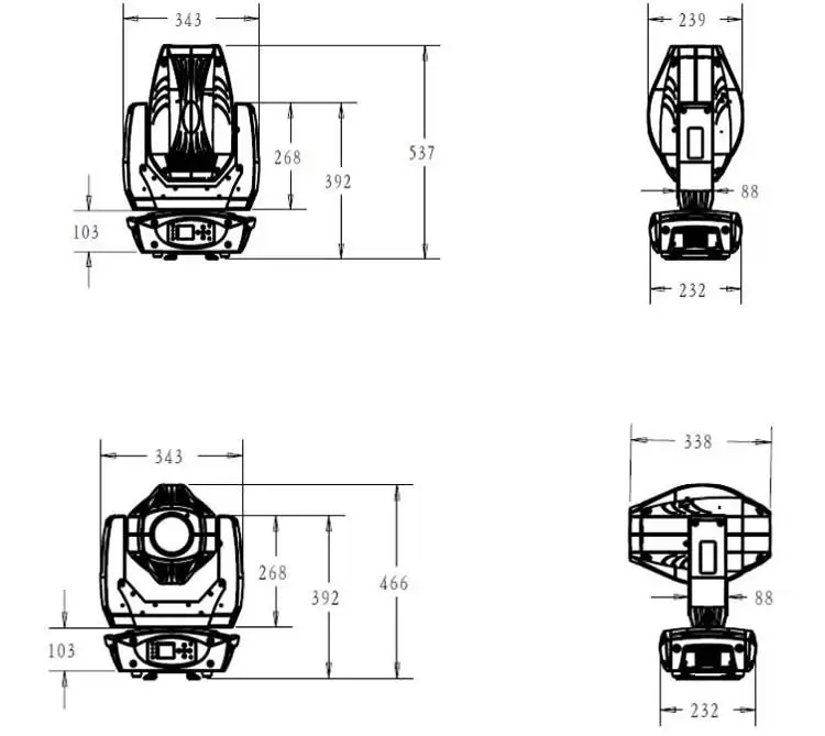 Яркий сон 200 Вт Moving Head луч пятно света 3 в 1 гобо проекта для бар этап Дискотека