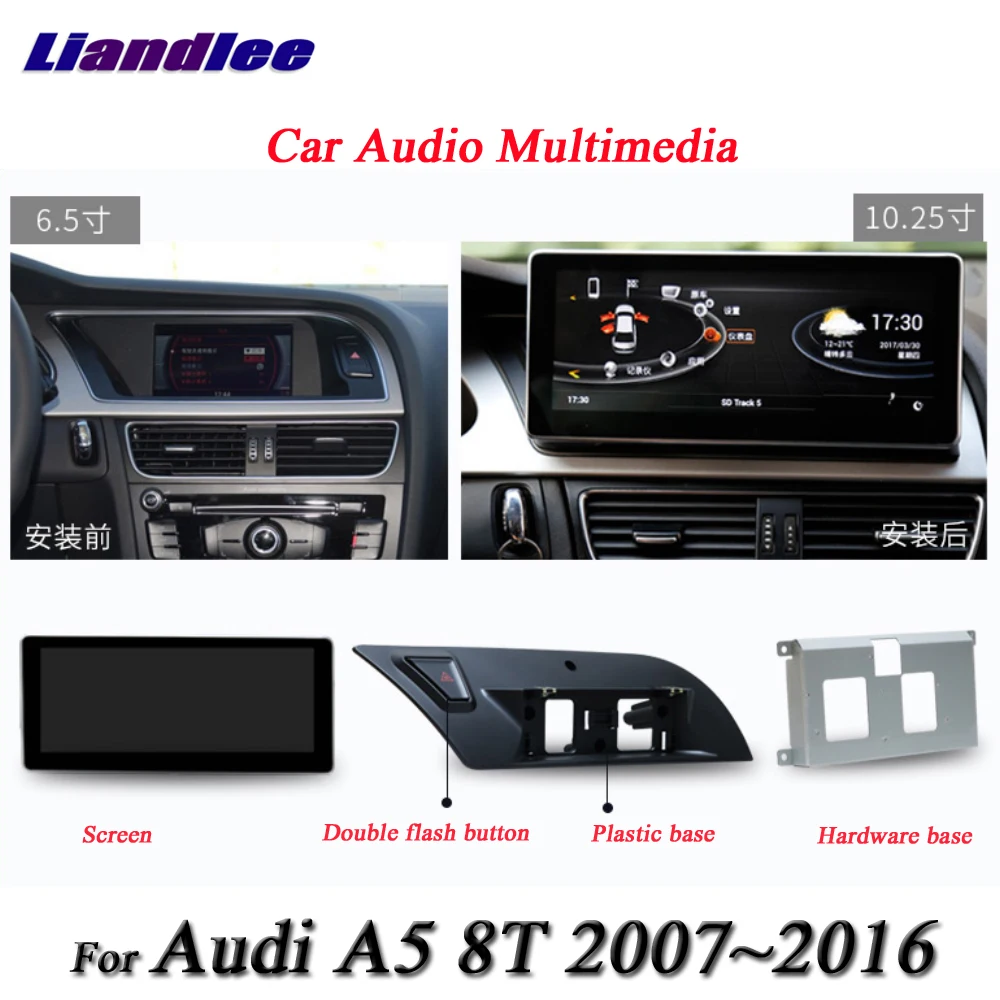 Perfect Liandlee For Audi A5 8T Android Original System Radio Carplay 4G SIM GPS Navi Navigation HD Screen Multimedia No CD DVD Player 3