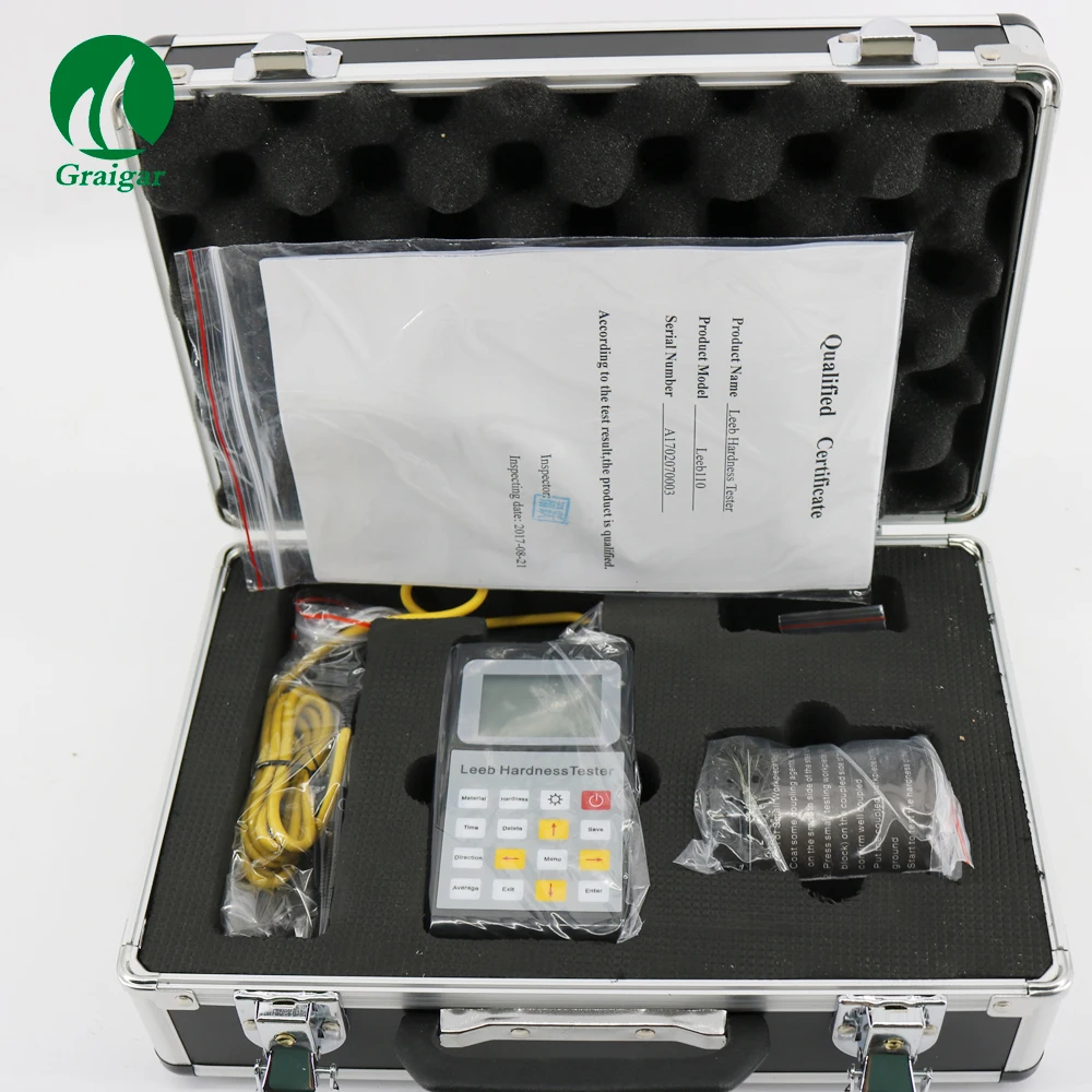 Leeb110 digital hardness tester with Hardness standards HL,HRB,HRC,HB