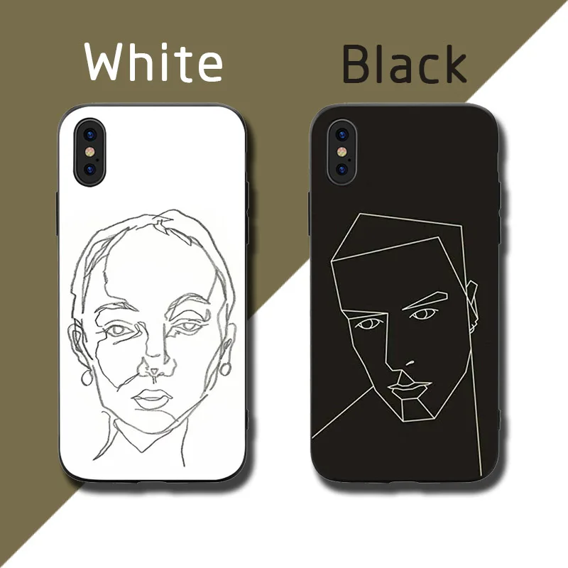 

Abstract painting Phone Cases Cover for iphone X XR XS MAX 6 6s 7 8 Plus TPU Cover Coque For iphone 7 8Plus iphone 5SE Cases
