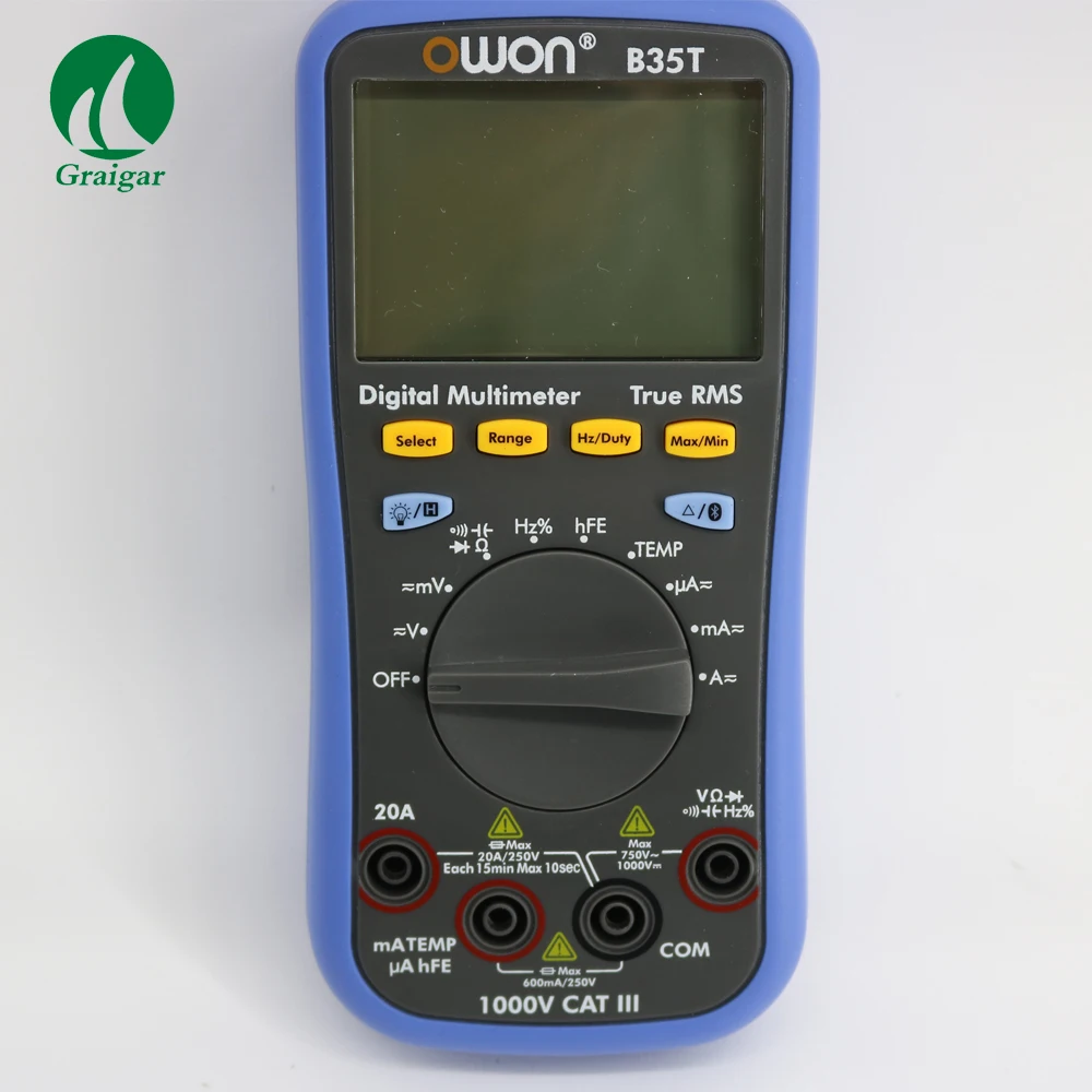 

B35T OWON DM Series Digital Multimeter Datalogger Multimeter Temperature Meter Function as 3 in 1 Support via Smart Power-off