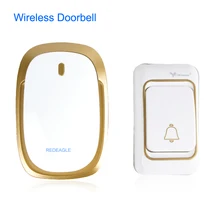 REDEAGLE беспроводной дверной звонок умный дверной звонок Chime 32 мелодия песни 1V1 дистанционное управление и приемник