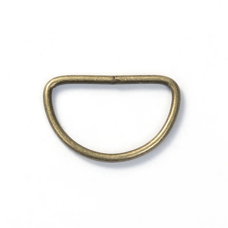 

DoreenBeads 50 PCs Iron Based Alloy D Rings Findings Fit Clothing Bag Making Antique Bronze 30mm(1 1/8") x 19mm( 6/8") 2017 New