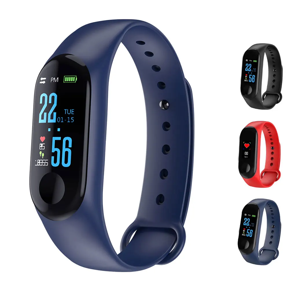 

Bluetooth IP67 Waterproof Heart Rate Blood Pressure 0.96" IPS Screen Smart Wristwatch Sport Bracelet
