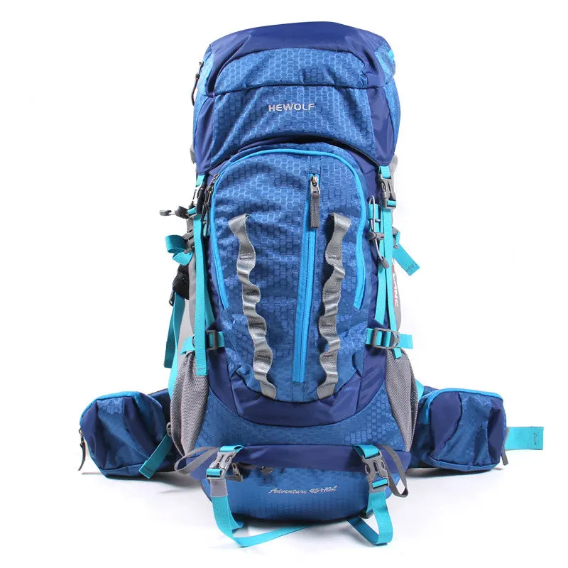 Hewolf Professional Waterproof Rucksack Internal Frame Climbing Camping Hiking Backpack Mountaineering Bag 45+10L Hewolf Professional Waterproof Rucksack Internal Frame Climbing Camping Hiking Backpack Mountaineering Bag 45+10L