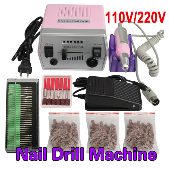

New Professional Nail Art Tool Pro 220V Electric Manicure Machine Set Drill File Kit Pedicure Polish Shape Tool HB88