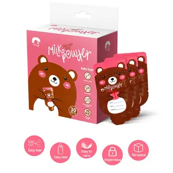 

30pcs/set Dispenser Milk Powder Storage Bag Portable Milk Powder Box Breast Milk Baby Food Disposable Formula Pouch Bag BPA Free