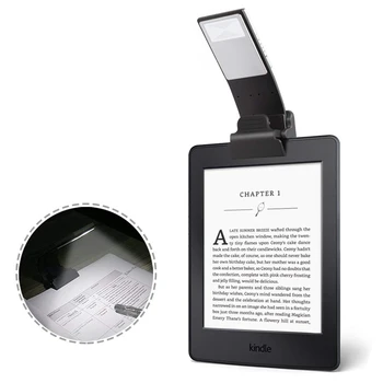 

4Level Dimmable Desk Lamp LED Reading Book Light With Detachable Flexible Clip USB Rechargeable Lamp For Kindle/eBook Reader
