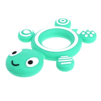 

Baby Turtle Silicone Teether Safety Tortoise Baby Kids Food Grade Silicone Soother Teether Teething Pacifier Dropshipping
