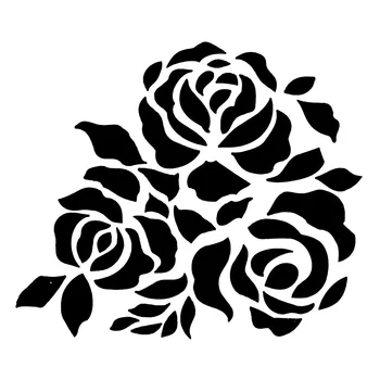 

1PC Rose Shape Reusable Stencil Airbrush Painting Art DIY Home Decor Scrapbooking Album Craft