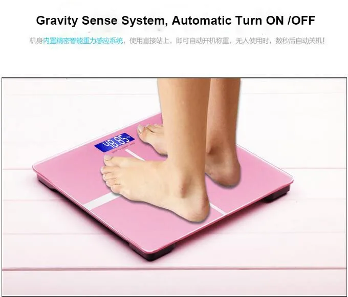 Precision 180KG 0.1KG Personal Scales Electronic Bathroom Human Body Floor Scale Portable Body Weighing Balance Weight Device