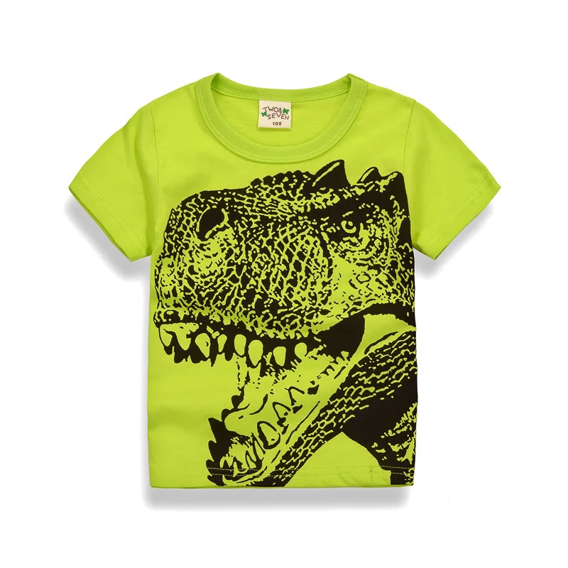 Cartoon Dinosaur T Shirt Boys 2018 Summer Children's Clothing Toddler