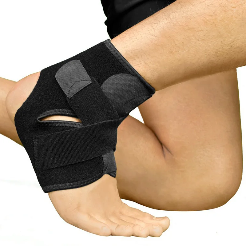 Черный Спорт Регулируемый ног эластичная повязка для лодыжки Brace гвардии оборудования heath Уход за ногами инструмент