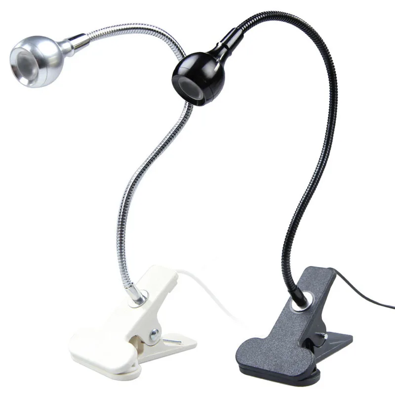 

USB Flexible 3 LED Light Desk Lamp with Clip for Laptop PC Computer Black