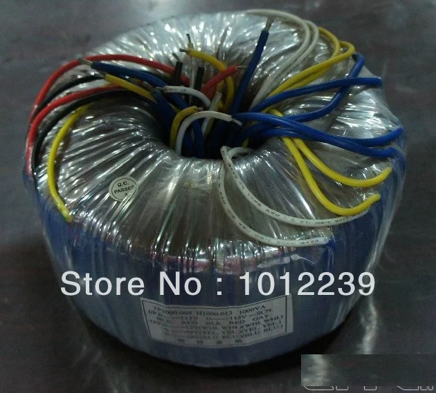 

High quality 1000VA Toroid Transformer Input:0-115-230V output: 0-35*2(13A),0-48*2,0-12*2