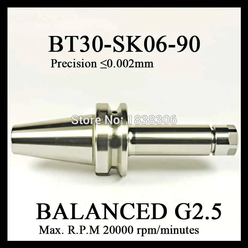 

1 pcs BT30 taper SK06 collets toolholder balanced G2.5 20000RPM high speed collet chuck drill chuck machine cutting tools lathe