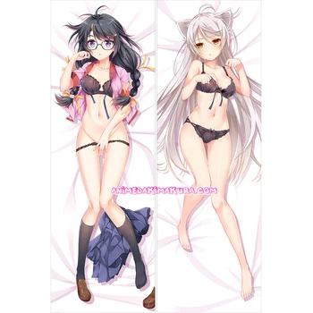 

Owarimonogatari Dakimakura Tsubasa Hanekawa Anime Girl Hugging Body Pillow Case Cover