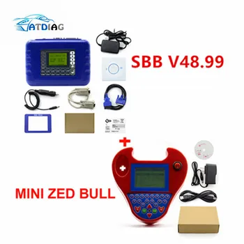 

Newest version SBB PRO2 V48.88 with sbb V48.99 Mini Zed bull Auto Key Programmer cover most of cars V48.99