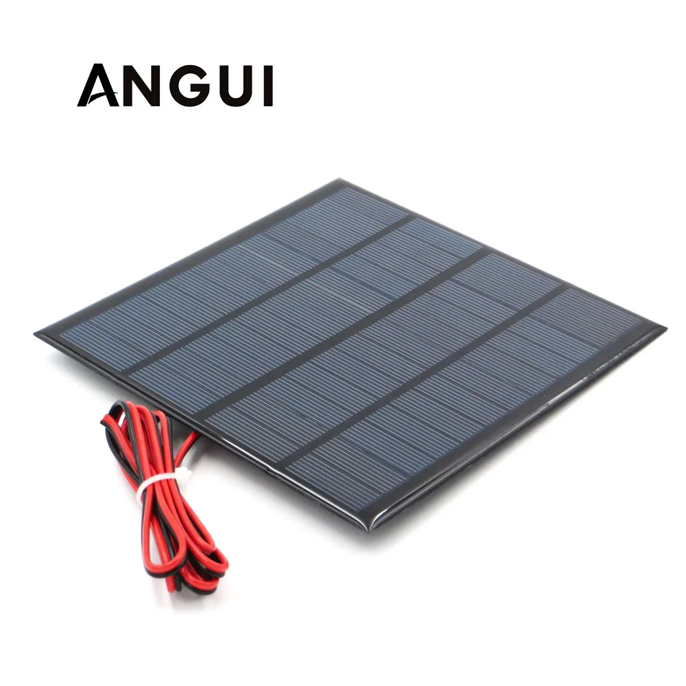 

12V 18V Solar Panel with 100/200cm wire Mini Solar System DIY For Battery Cell Phone Charger 1.8W 1.92W 2W 2.5W 3W 1.5W 4.5W 5W