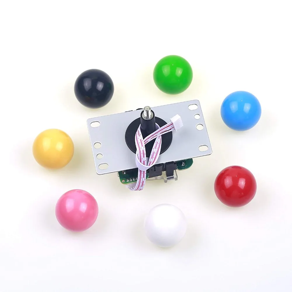 2PCS Classic Competition 5 Pin Joystick 4 - 8 Ways For PC Xbox 360 PS2 PS3 Games Arcade DIY Kit Parts Mame Jamma Machine Gaming 2PCS Classic Competition 5 Pin Joystick 4 - 8 Ways For PC Xbox 360 PS2 PS3 Games Arcade DIY Kit Parts Mame Jamma Machine Gaming
