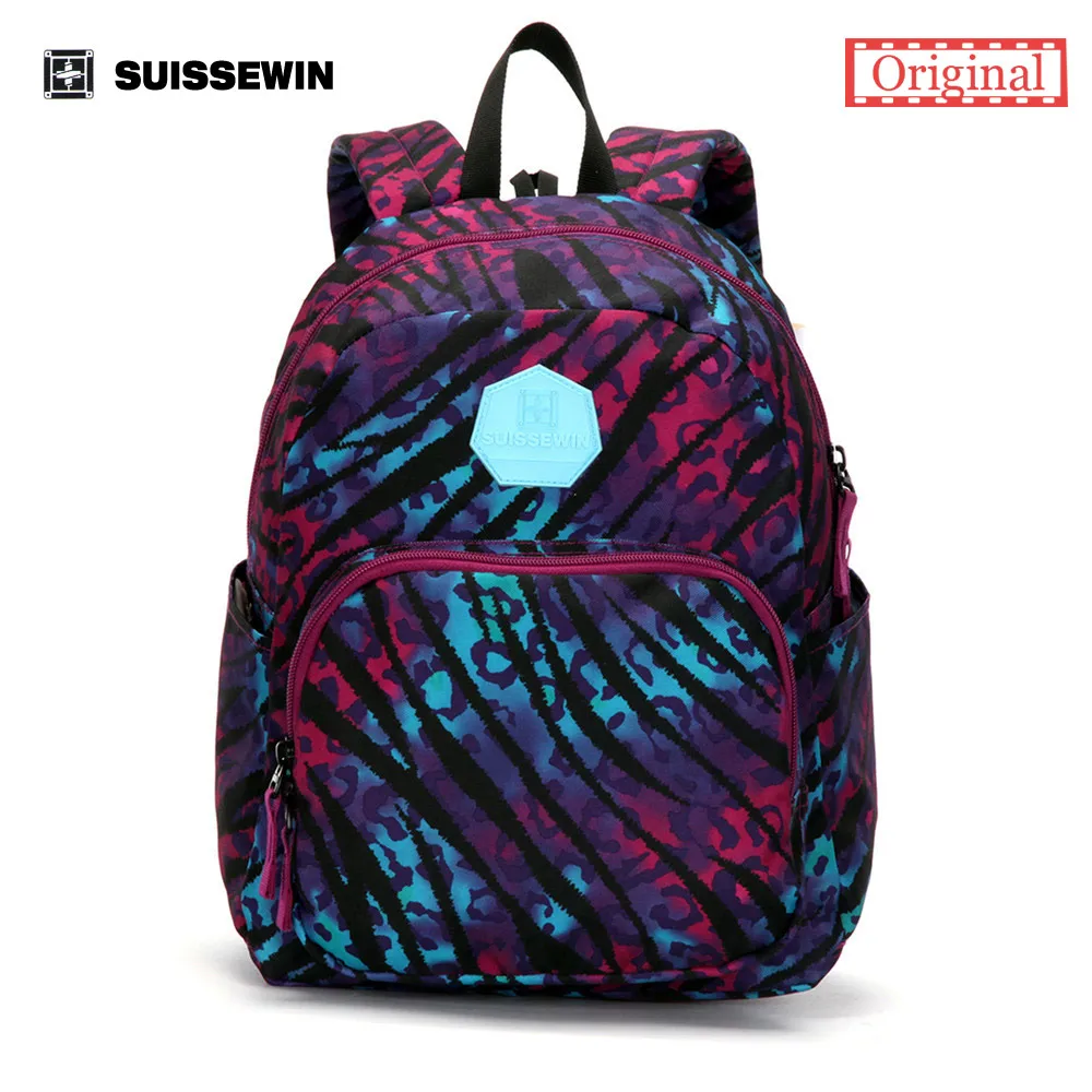 Suissewin Small Backpack for Little Boys Stylish Colorful School Backpack for kids Waterproof