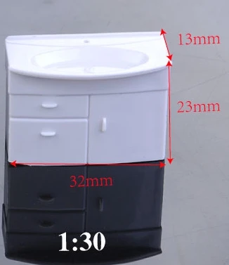 5 шт. 1:25 1:30 мини кукольный домик, имитация мебели ручной Habinet миниатюрная ванная комната ролевые игры игрушки детские игрушки «сделай сам» - Цвет: 30 scale