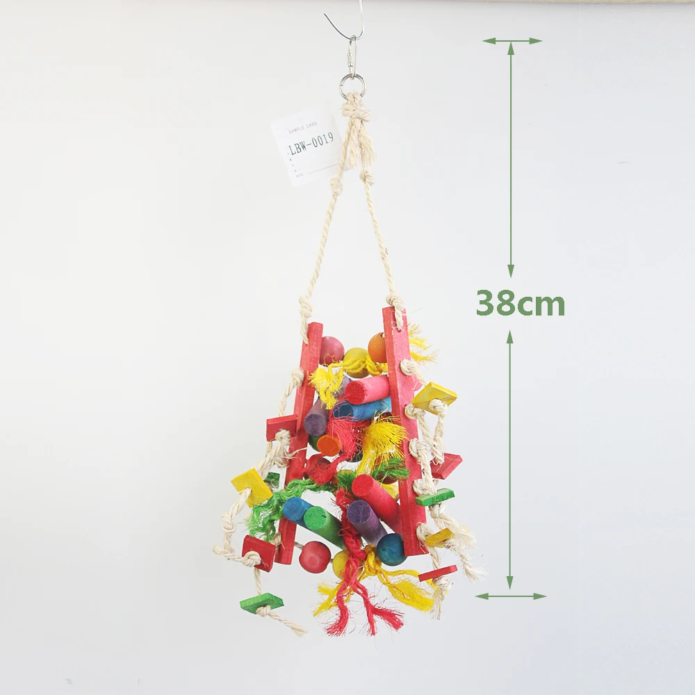 Pet Bird Supplies Wholesale Wooden Toys Pet Birds Parrot Stand Chew