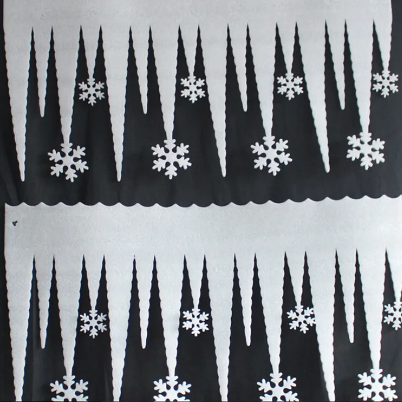 2 шт./лот, завышенная цена, белая Снежинка, ледяная полоса, Рождественский Декор, орнамент, праздничные вечерние украшения для окон
