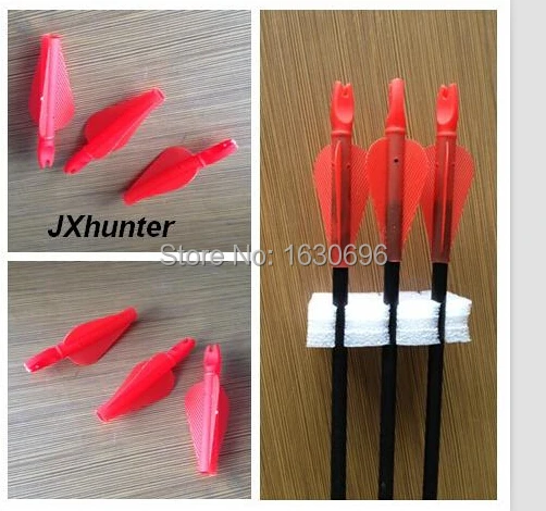 

24pcs compound bow arrow vane 3" carbon arrow feather fletching free shipping