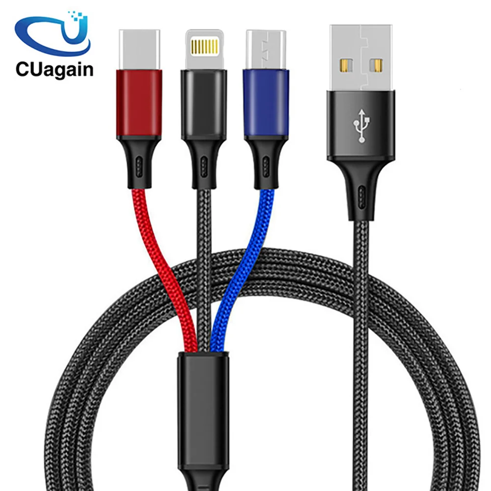 Lieve 3in1 USB Cable for Mobile Phone Micro USB Type C Charger Cable for iPhone Samsung 6 Charging Cable Micro USB Charger Cord Lieve 3in1 USB Cable for Mobile Phone Micro USB Type C Charger Cable for iPhone Samsung 6 Charging Cable Micro USB Charger Cord