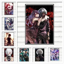 

Tokyo Ghoul Anime around poster Clear Image Wall Stickers Home Decoration High Quality Prints Coated Paper