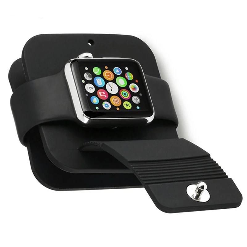 

For Apple watch band base for apple watch 4 Silicone Charging Cable Winder Stand Dock Cable Holder Wallet for iwatch 38MM 42MM