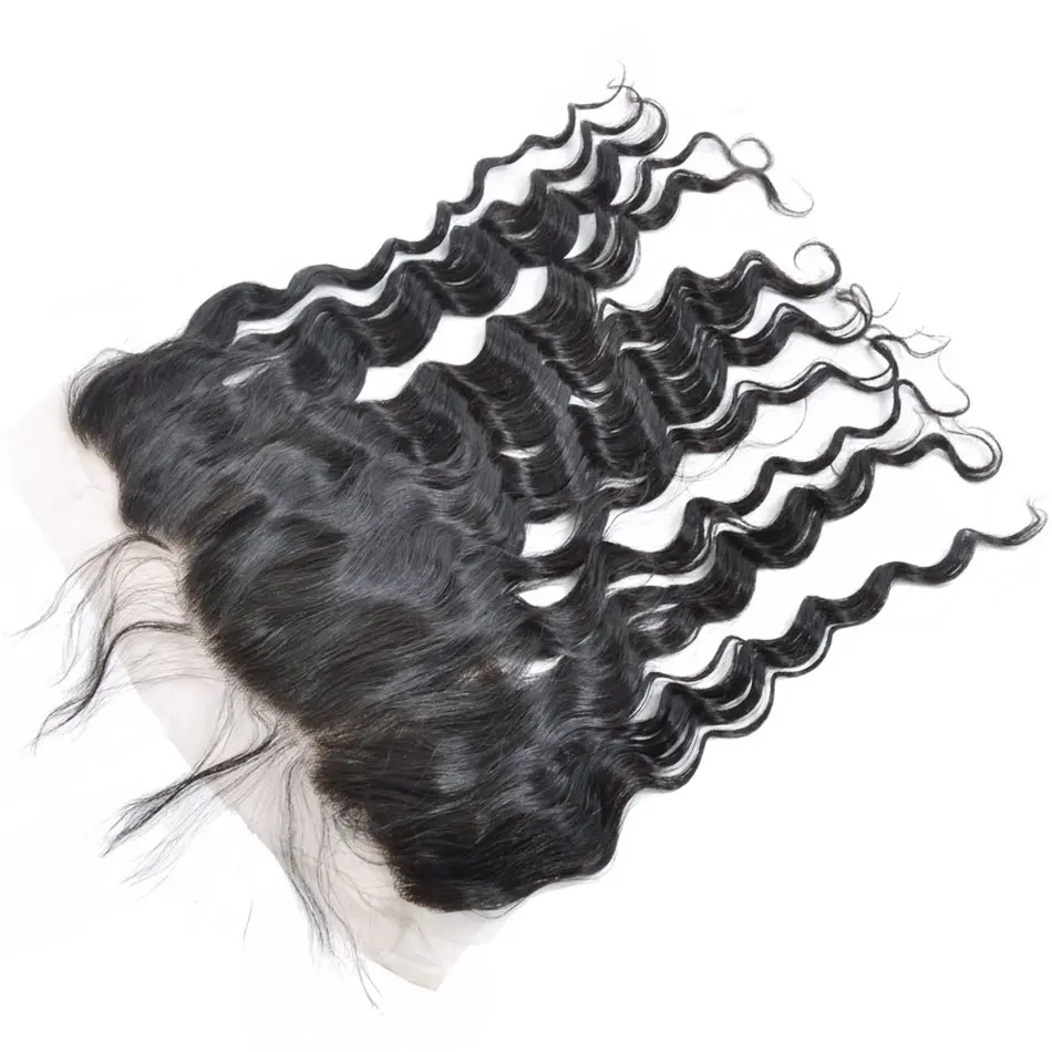 

Natural Wave Lace Frontal Closure Brazilian Virgin Hair Lace Frontals with Baby Hair Pieces For Weddings