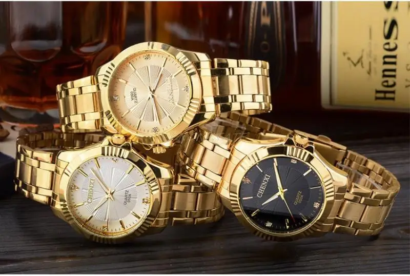 Модный бренд для женщин Роскошные CHENXI часы для женщин золотые повседневные кварцевые наручные часы водонепроницаемые женские часы Relogio Feminino