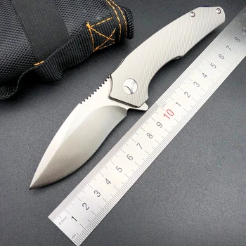 

BMT Titanium Handle IKBS Folding Knife VG10 Blade Ceramic ball bearings Tactical Knives Outdoor Survival Pocket EDC Tools