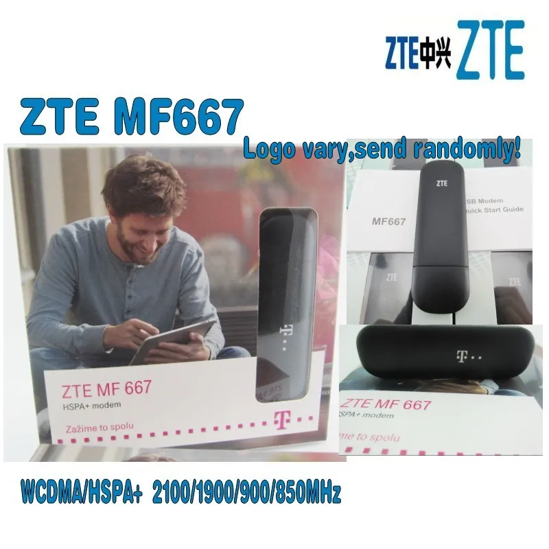 Партия 100 шт. ZTE MF667 разблокированный USB модем 3G WCDMA/HSPA + 2100/1900/900 МГц 850 Мбит/с|modem 3g|3g