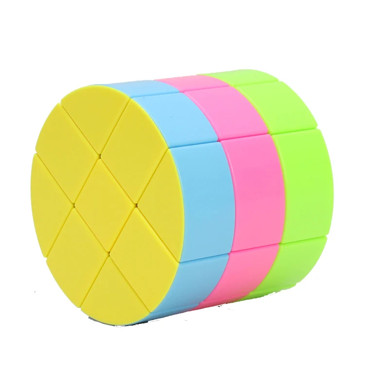 

MIPOZOR ZCUBE Cloud Series 3x3 Cylinder Magic Cube Speed Cube Puzzle Toy Colorful For Children Kids cubo