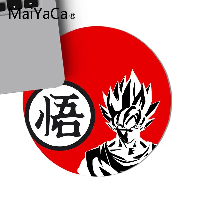 Maiyaca Dragon Ball DBZ Goku логотип DIY Дизайн Шаблон игра круглый коврик для мыши игровая мышь подкладка для коврика для ноутбука Ноутбук для геймеров коврик для стола