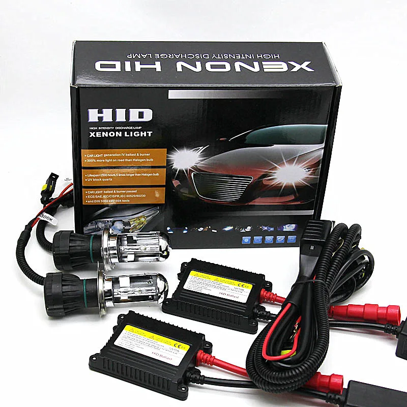 1 комплект 55 Вт HID xenon H4 HID H4 9004 9007 Высокая Низкая H13 лампа H13 HB1 9004 hid конверсионный комплект xenon hid комплект