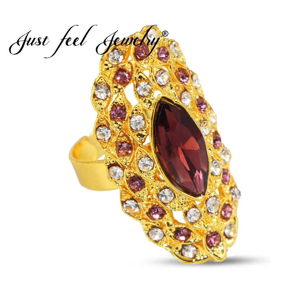 Женское кольцо в эфиопском стиле с фианитом|big ring|ring goldbague femme |