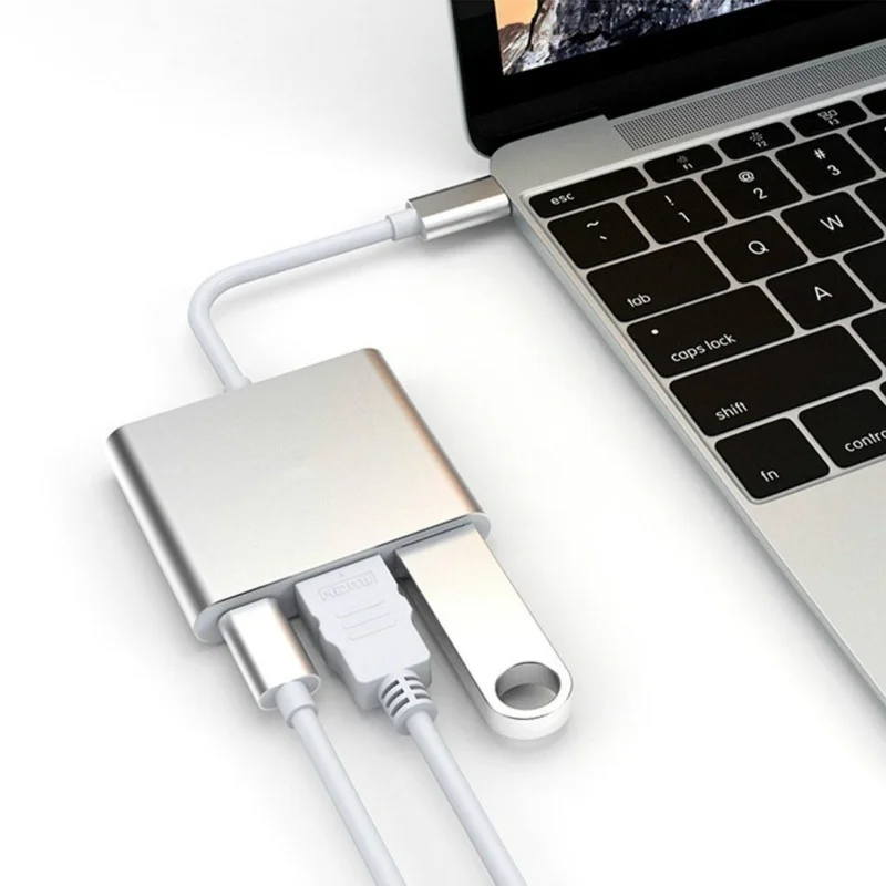 1080P/4K HDMI адаптер USB Type C концентратор к преобразователю с HDMI/USB 3 0/USB 1 зарядный порт