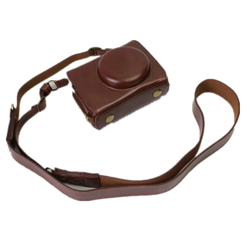 Digital Camera Cover Leather Case Bag For Panasonic Lumix LX10 Battery