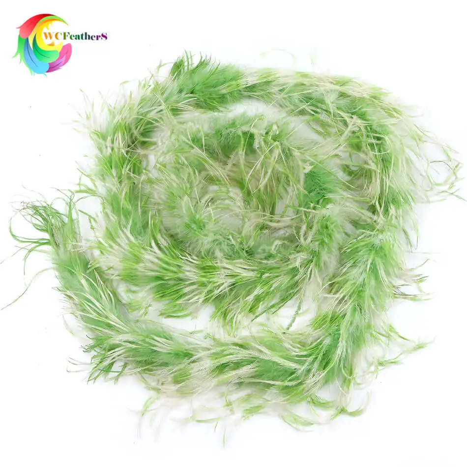 NEW! 2 meters/pc Colorful Ostrich feather boa Wedding/Dance/Apparel Accessories/Decoration feather strip 22Colors for chose - Цвет: color 22