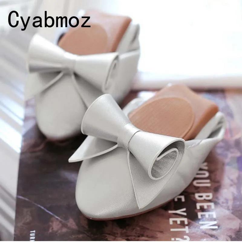 Bowtie 34 2018 blue silver Grande white black Cyabmoz Mocassins Pink gold Oeuf 45 Taille Danse Nouvelles Casual Chaussures Confortable Femmes Doux Ballet Rouleaux Pliage Appartements wTnFq4RI