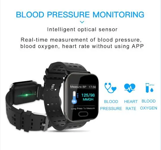 RUIJIE Smart Watch IP67 Waterproof Activity Fitness Tracker Bracelet Heart Rate Monitor Blood Pressure Men Women Smartwatch RUIJIE Smart Watch IP67 Waterproof Activity Fitness Tracker Bracelet Heart Rate Monitor Blood Pressure Men Women Smartwatch