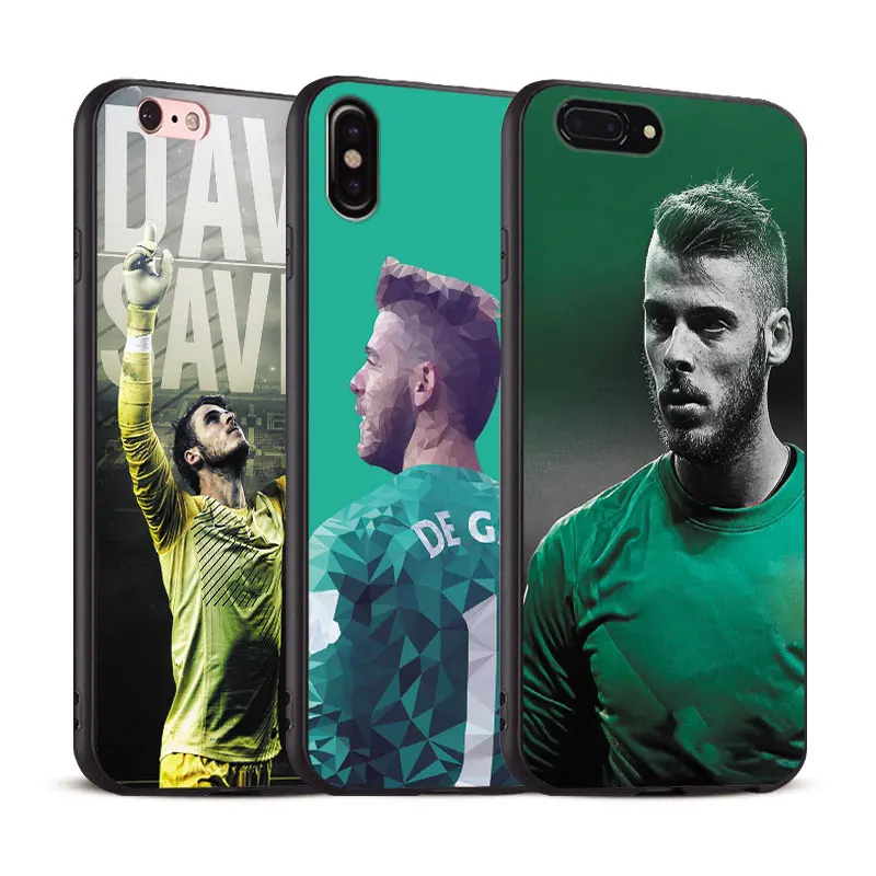 

David de Gea Coque Logo For Apple iPhone X 8Plus 8 7Plus 7 6SPlus 6s 6Plus 6 Se 5s 5 Soft Silicone Tpu Phone Case Shell Cover